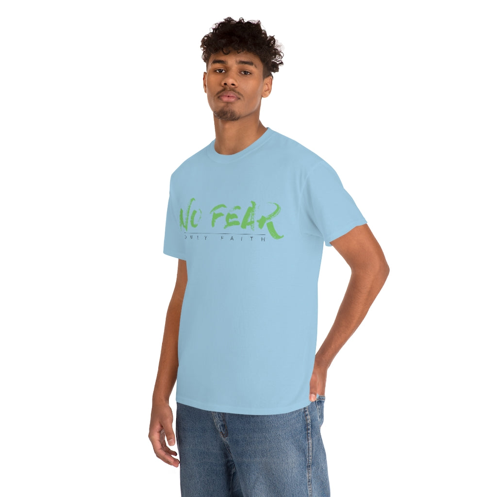 Unisex Heavy Cotton Tee (No Fear Green)