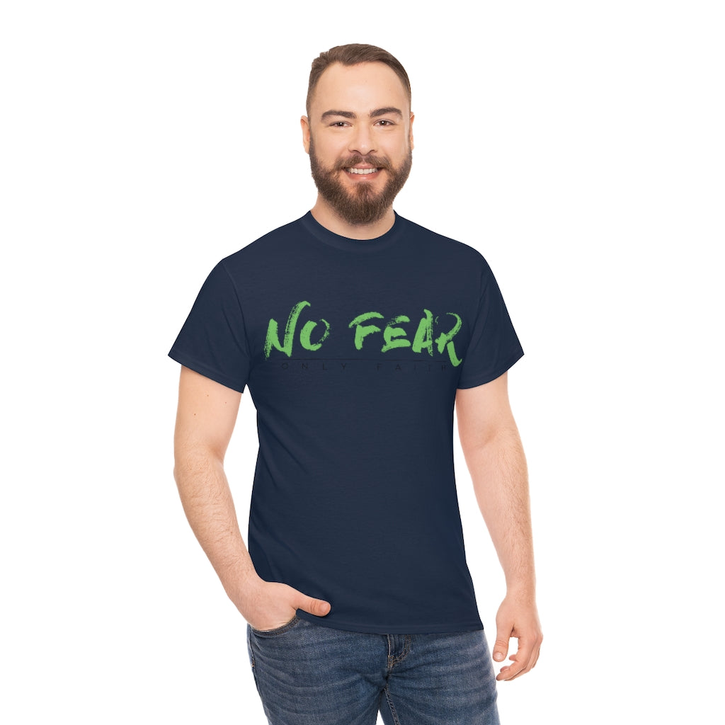 Unisex Heavy Cotton Tee (No Fear Green)