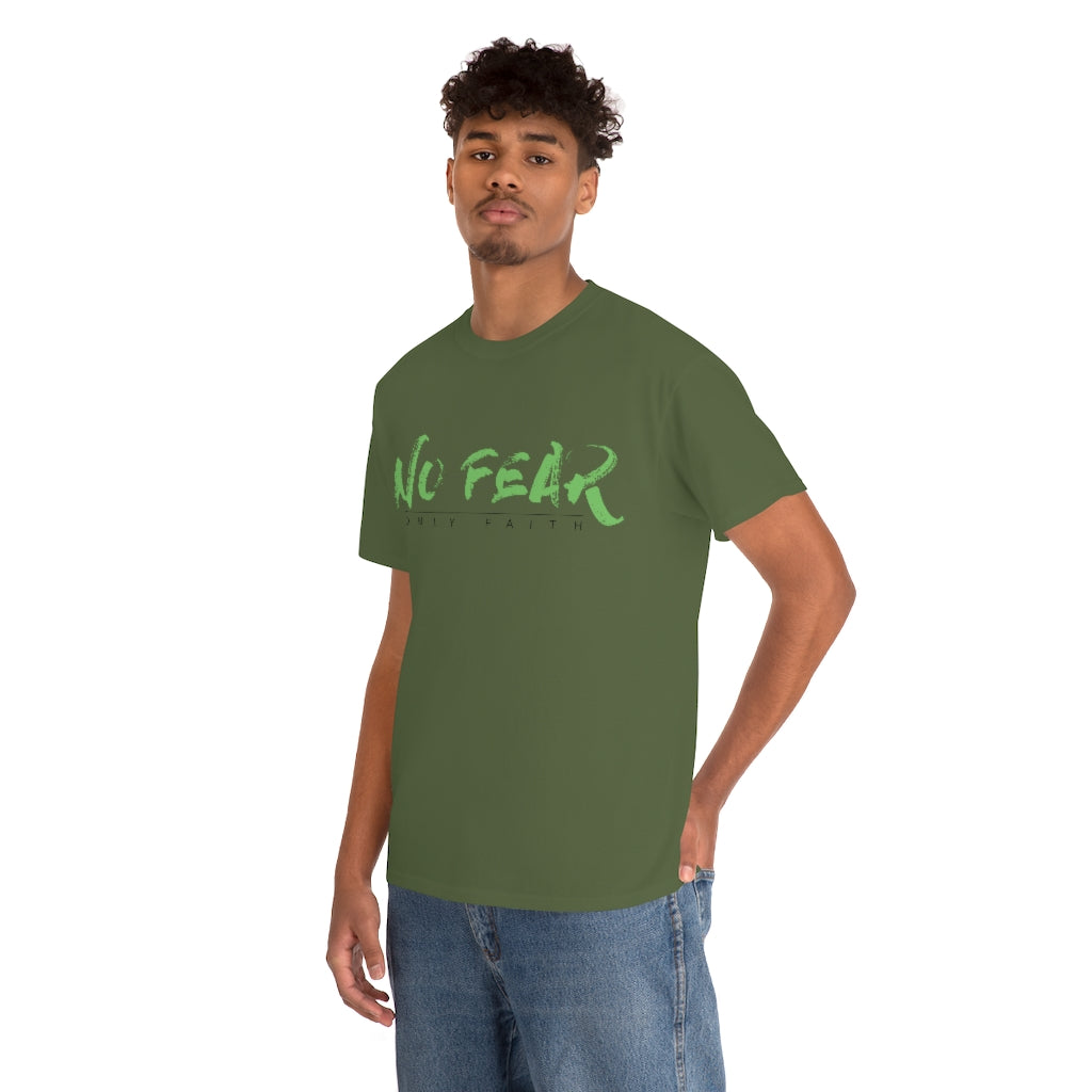 Unisex Heavy Cotton Tee (No Fear Green)