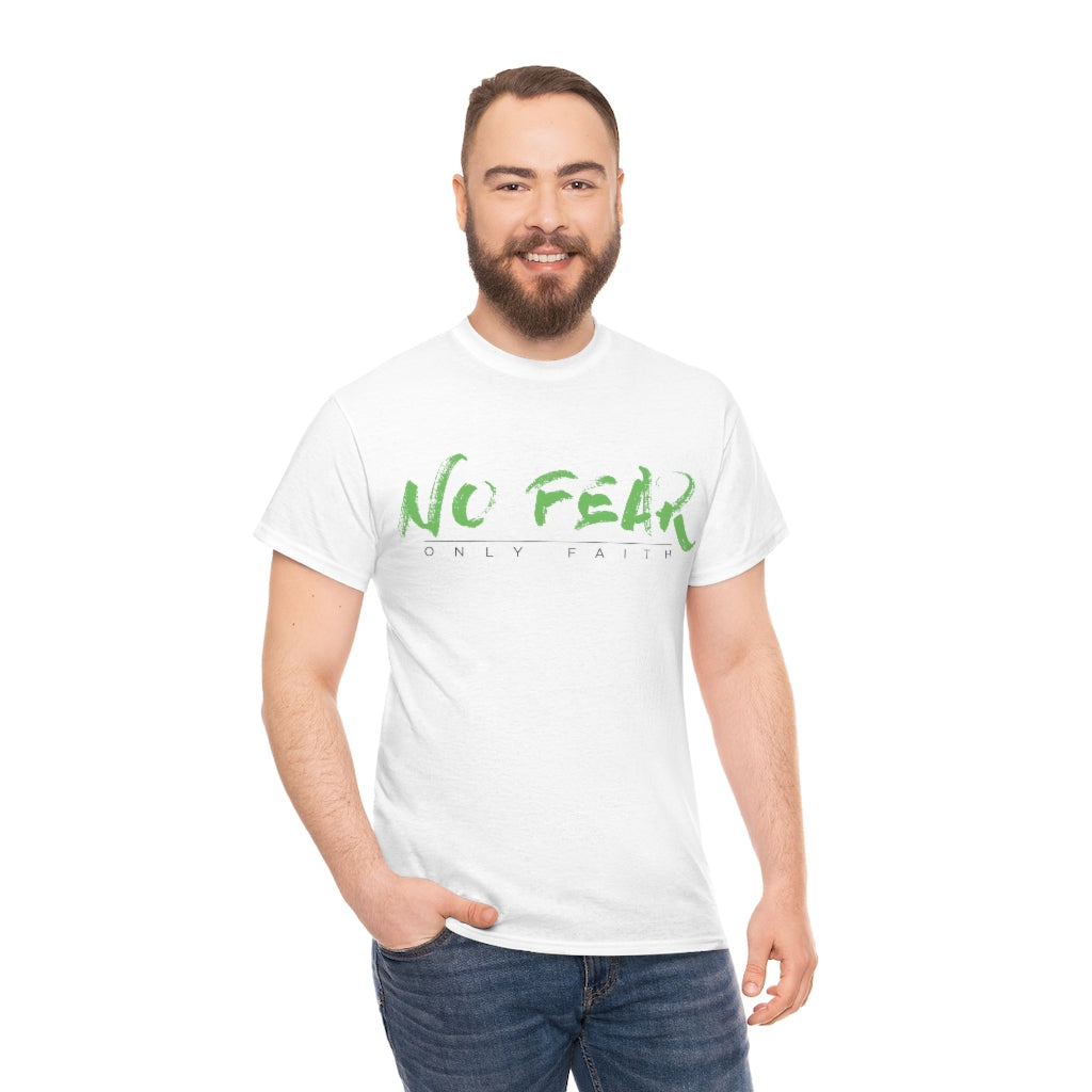 Unisex Heavy Cotton Tee (No Fear Green)