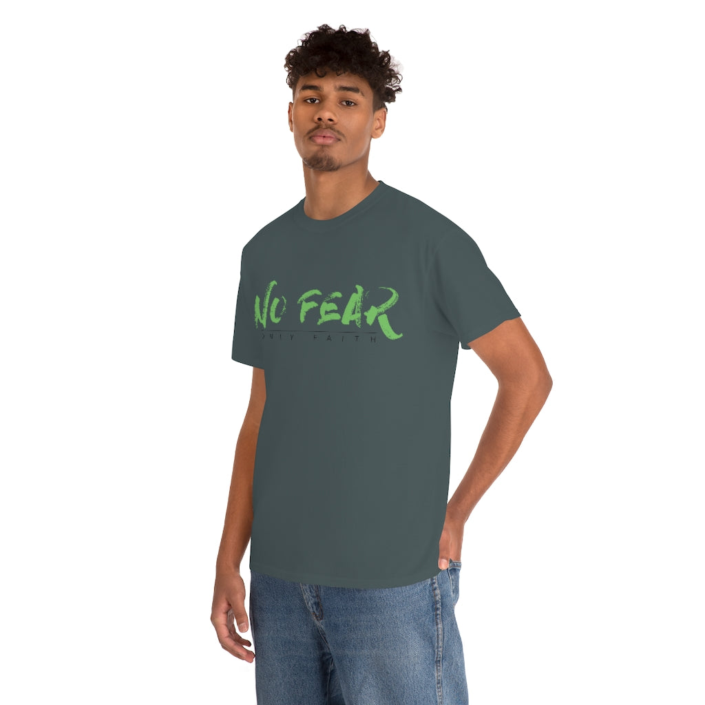 Unisex Heavy Cotton Tee (No Fear Green)